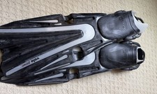 Mares Volo Power Scuba Open Heel Fins Flippers Gray/Black, Size Small