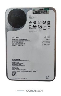 Seagate / HP P12341-003 ST14000NM0048 14TB 7.2K SAS 12Gbps 3.5in 512e HDD