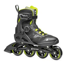 Rollerblade Macroblade 84 BOA, Adult Fitness Inline Skate, Black Lime, Perf...