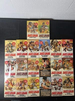Jake Logan Slocum / The Gunsmith Western Serials Paperback 20 Book Lot Novels