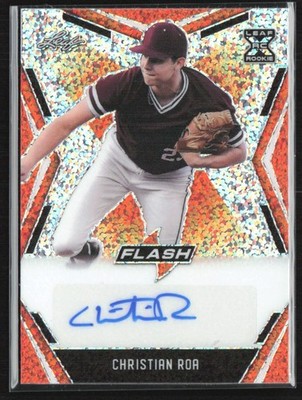 Christian Roa 2020 Leaf Flash Orange RC Auto /10 #BA-CR1