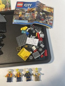 Lego City 60152 Sweeper & Excavator 100% & 60184 Mining Team 99% w/ manuals