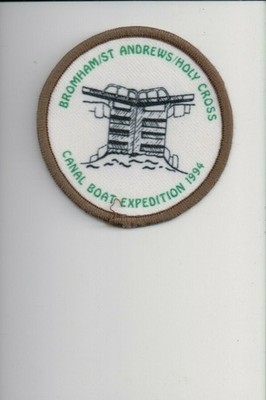 1994 Canal Boat Expedition Bromham/St Andrews Holy Cross patch