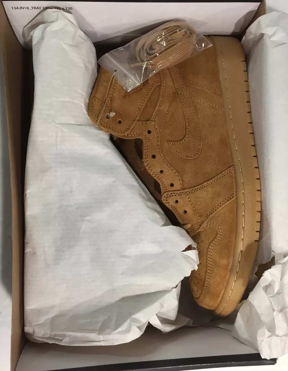 Nike Air Jordan 1 Retro High OG Wheat Golden Harvest Mens 11