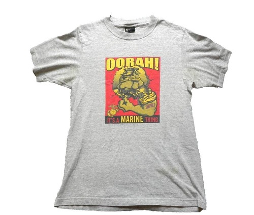 Vintage Oorah Shirt Adult Small It's a Marine Thing Military Corps Bulldog Mens - 第 1/6 張圖片