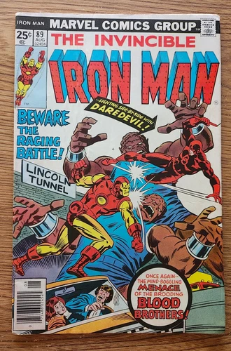 Iron Man, The Invincible #89 VF 8.0"Menace of The Blood Brothers!"published 1976