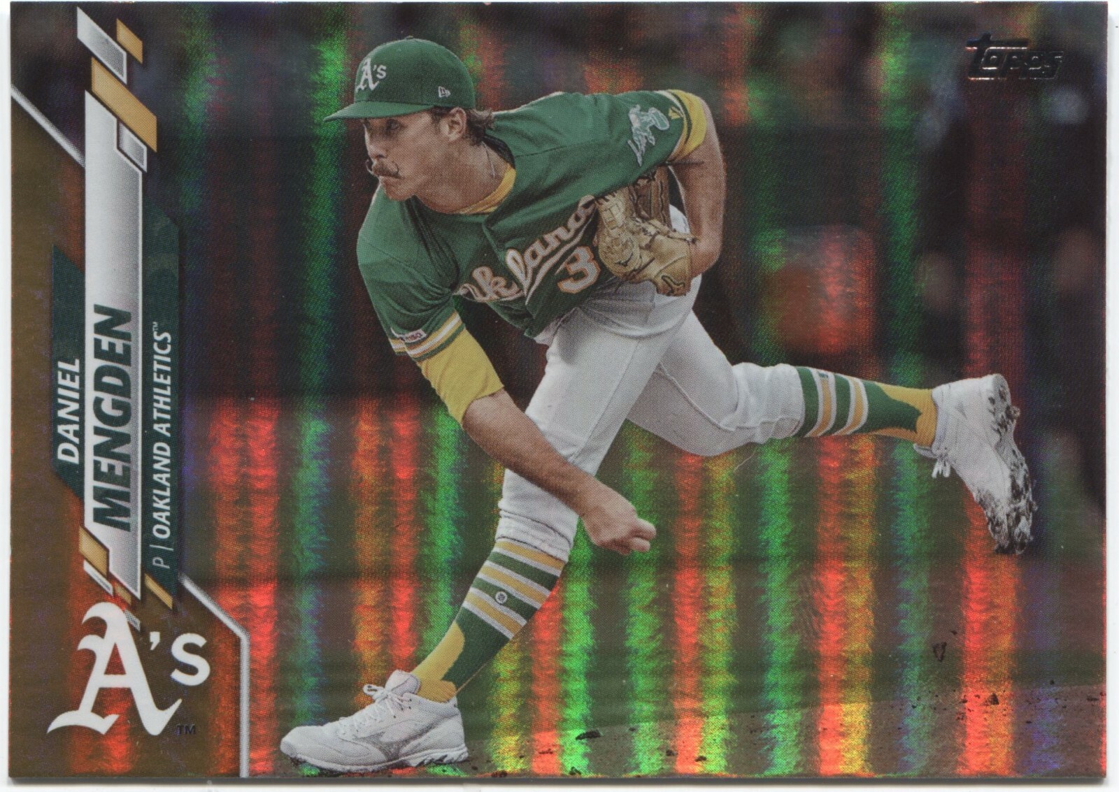DANIEL MENGDEN 2020 Topps Series 1 GOLD FOIL - OAKLAND ATHLETICS - #261