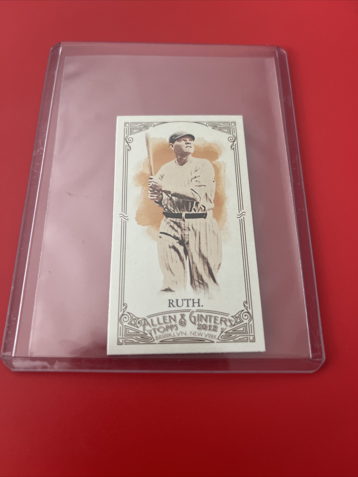 2012 Topps Allen & Ginter Babe Ruth No Number Mini | eBay