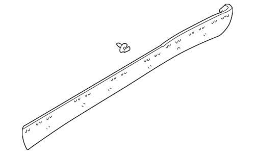 Moldura de rocker para Ford (N/P YL8Z-78101A04-AAB)