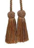 Vorhang Zugband, Stil # Bct , Farbe #5615 - Olive Beige Braune [ Set Mit 2]