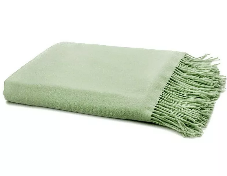 Green best sale cashmere throw