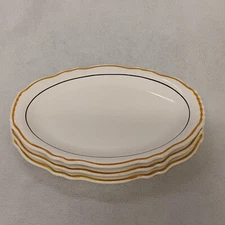 Homer Laughlin HLC870 Oval Dinner Plate Platters 3 Restaurantware 11.5" x 8.5"