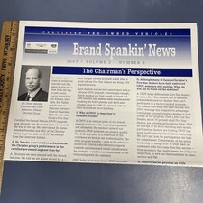 Rare 2003  Chrysler Dodge  Brand Spankin&rsquo; News Dealership Newsletter Used Cars