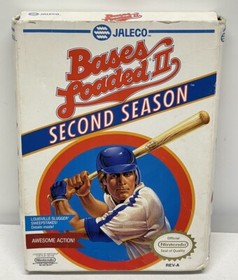 Vtg Bases Loaded 2 - Nintendo NES Baseball Video Games w/ Original Box