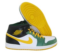 Air Jordan 1 Retro Mid SZ 14 Sonic Green Black White 554724-307 SZ 14 2013 Nike