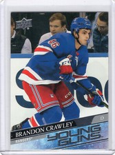 Brandon Crawley Young Guns 2020-21 Upper Deck 464 ~ New York Rangers