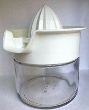 Vintage Gemco Orange Juice Squeezer Reamer with Cream Colored Top, Model 6