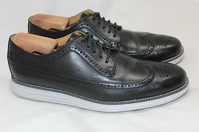 Cole Haan Original Grand Wingtip Oxford Black Leather Shoes Men’s 10.5M Cole Haan Men main image 4