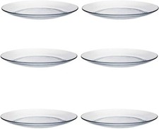 Duralex Lys Glass Dinner ,Dessert, Soup,Club, Plates Tempered Glass -PACK OF 6