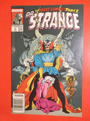 DOCTOR STRANGE SORCERER SUPREME # 5 - VF 8.0 - 1989 NEWSSTAND - FAUST GAMBIT