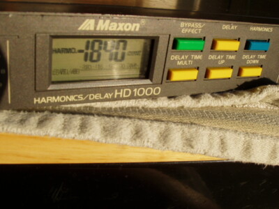 MAXON HD1000 HARMONICS/DELAY EFFECTS RACK REVERB JAPAN WORKING +