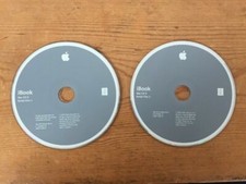 2003 Macintosh iBook Mac OS X 10.2.4 Jaguar Discs Operating System Install CDs