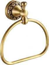 Brass Towel Ring,Antique Hand Towel Holder, Bathroom Hand Towel Rack Hanger Wall
