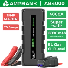 16000mAh Car Jump Starter Pack Booster Battery Charger Emergency Power Bank US