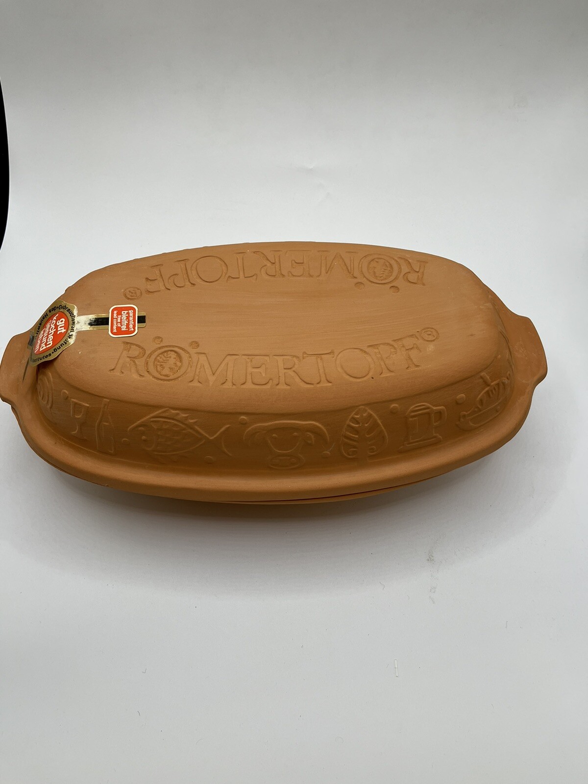 Vintage ROMERTOPF Clay Baker Terra Cotta Roaster Dish W Germany 114 eBay
