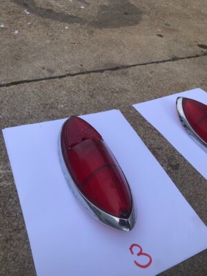 VW KARMANN GHIA REAR TAIL LAMP LENS, RED, ONE, 1960-1969 #3 NOT