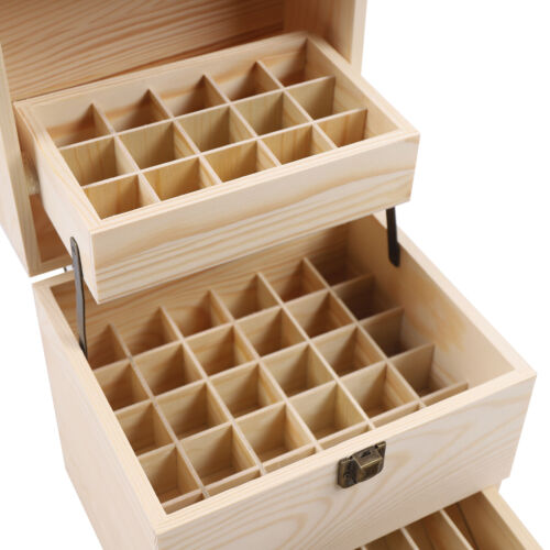 3 Tiers Essential Oil Storage Organizer Box Perfume Bottle Display Case 59 Slots - Picture 14 of 20