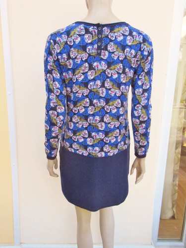 Tunic / Mini Dress size 10 - White Stuff - Blue Mix Long Sleeved - Picture 6 of 7
