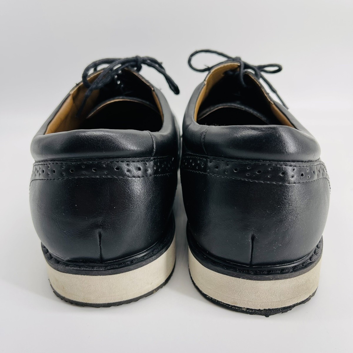 STEVE MADEN Marcor Black Leather/Dark Gray Textile Wingtip Lace Up Oxfords Sz 12 Amazon.com | Steve Madden Men main image 2