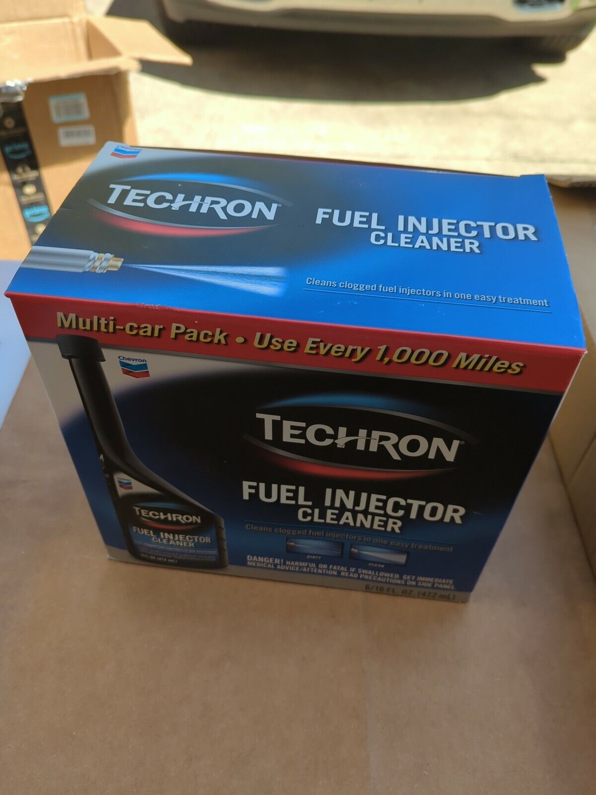 Chevron TECHRON fuel injector cleaner lot off 6