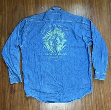 Vintage Banana Republic Denim Button Shirt L Timeless as Jeans Pocket Tee 90s HK