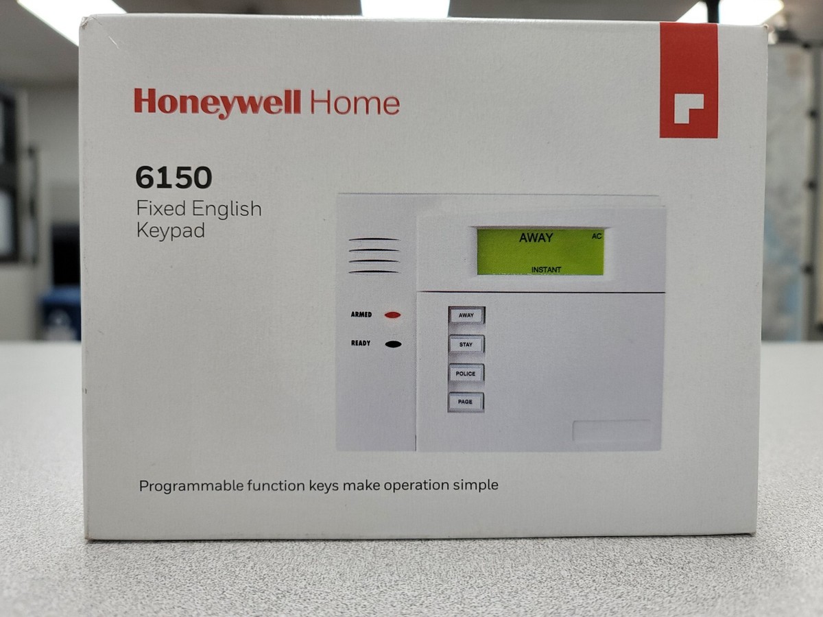 Honeywell 6150 Fixed English Display Alarm - Security Keypad for