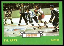 1973-74 Topps #160 Syl Apps Pittsburgh Penguins EX-EXMINT SET BREAK!