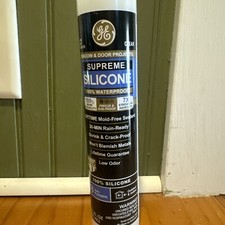GE Supreme Silicone Window  Door Sealant, Clear, 10.1 Oz. Cartridge 2970967 GE