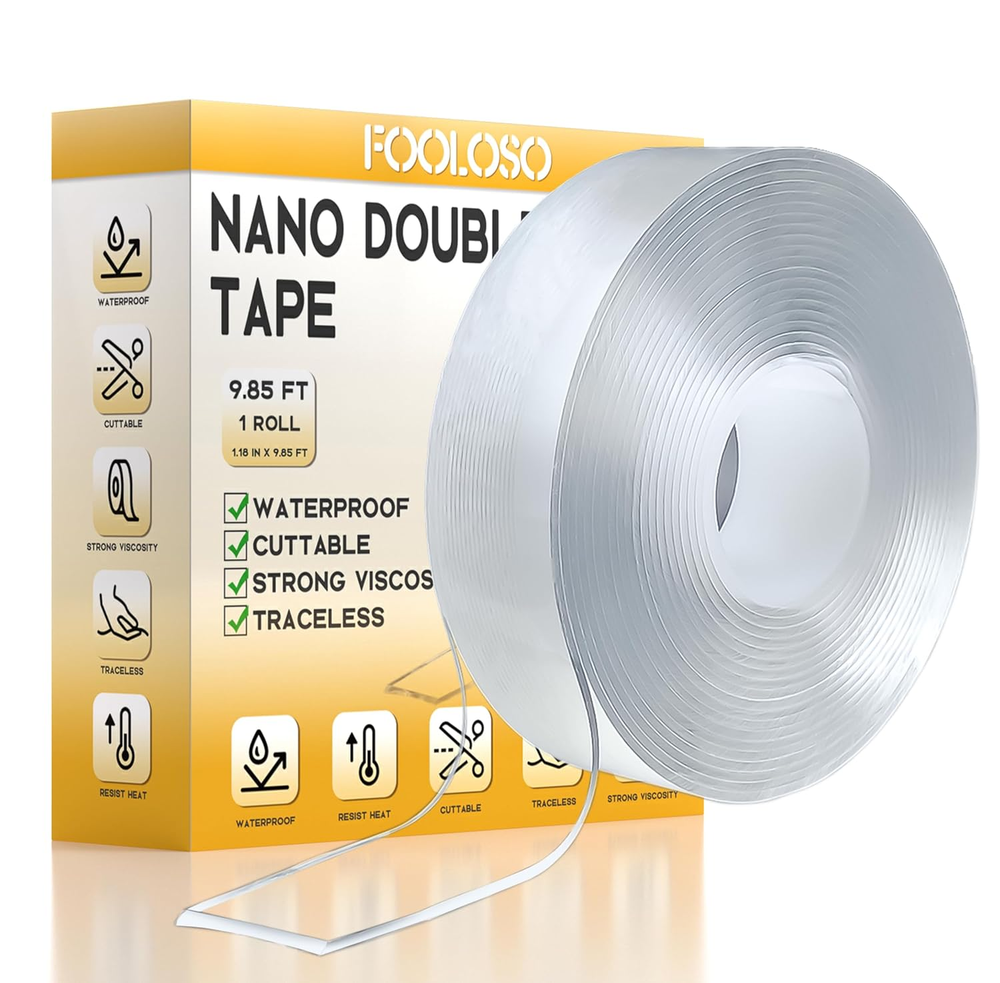 Nano Double Sided Tape Heavy Duty, Strong Double Sided Mounting Tape, Adhesive M