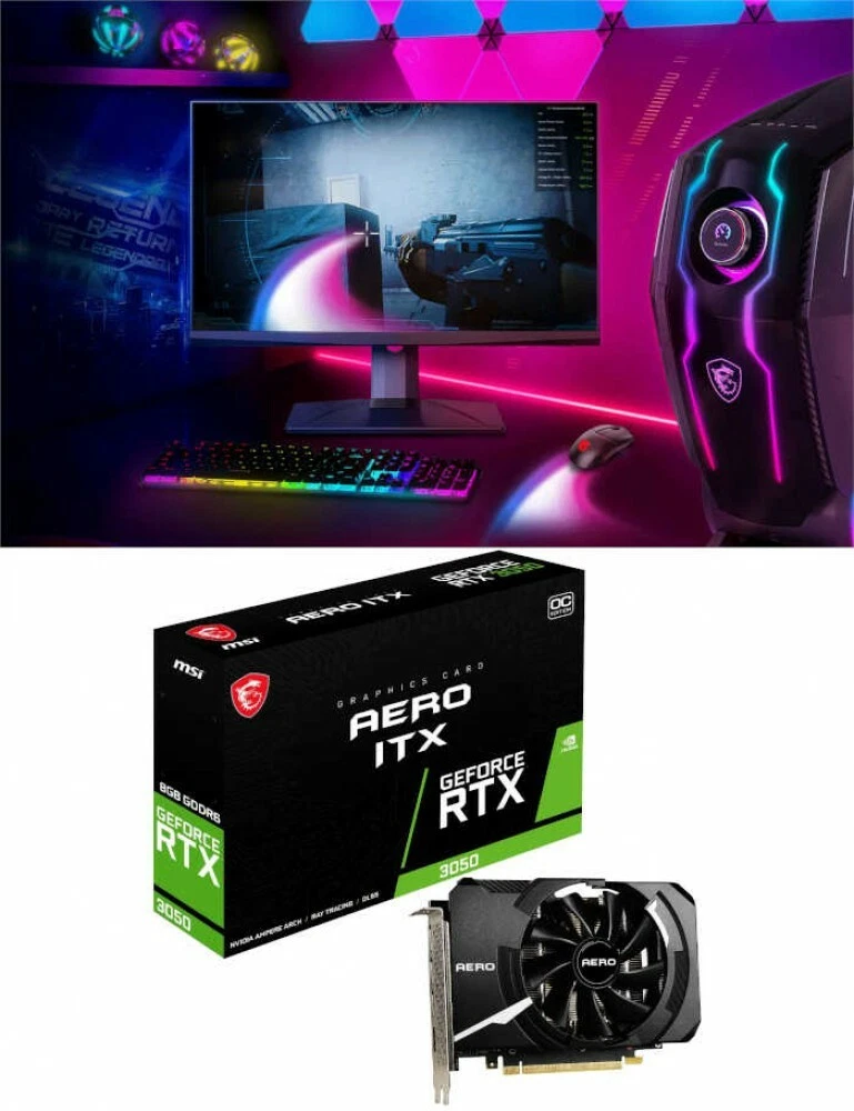 MSI GEFORCE RTX 3050 AERO ITX 8G OC