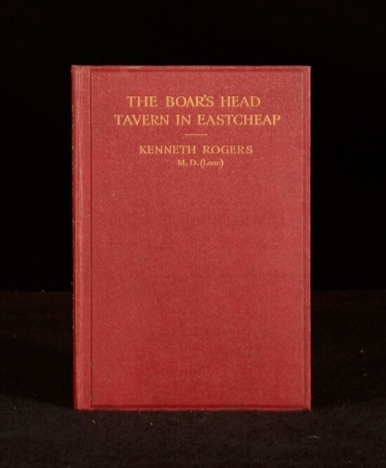 1928 The Boar's Head Tavern in Eastcheap Rogers SCARCE