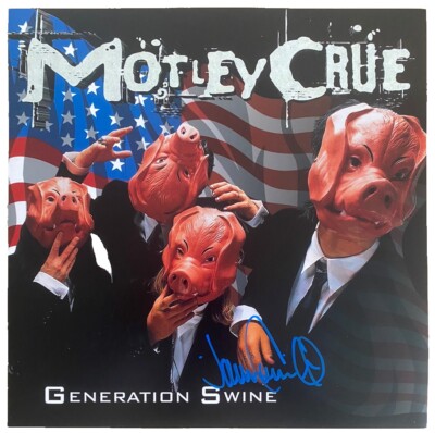 Jon Corabi (Motley Crue) **HANDSIGNIERT** 12x12 Foto ~ Generation Swine