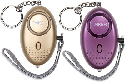 Women's Personal Alarm Keychain 140DB with LED Light - 2 Pack