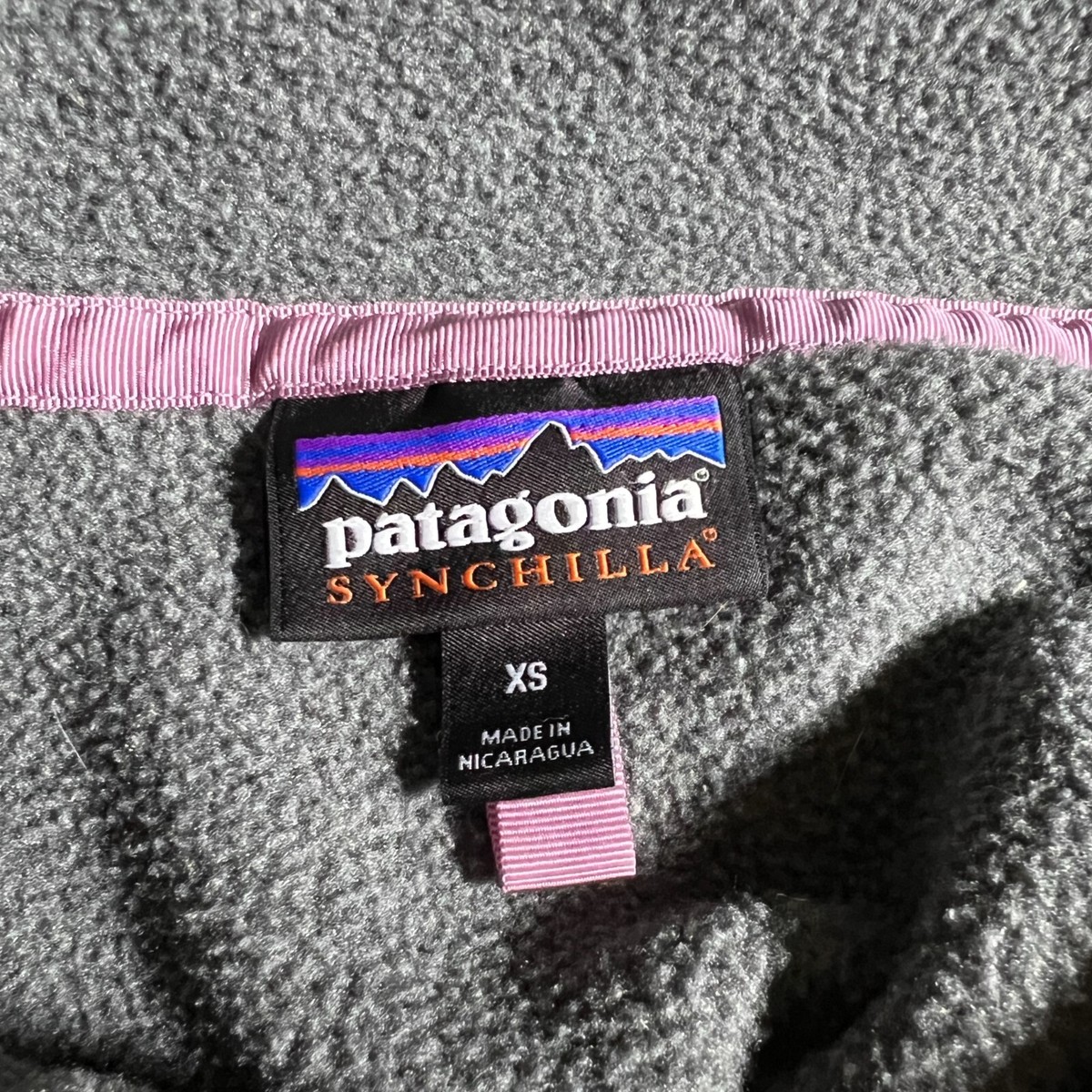 Patagonia Synchilla T Snap Pullover Fleece XS Nickel Gray