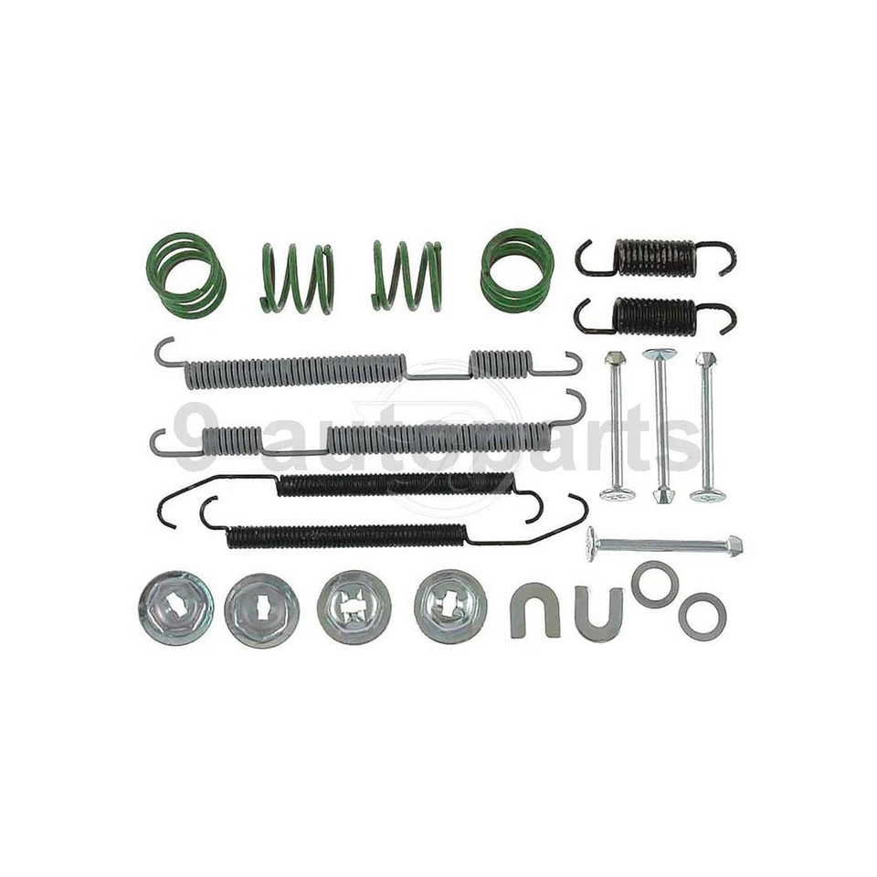 Kit de tambores y zapatas de freno trasero y herrajes para Subaru Impreza 1996-2003 Foto 3 de 4