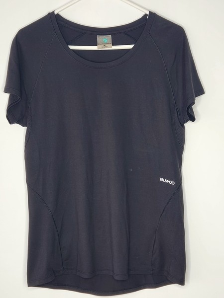 Ell & Voo Black  jersey casual gym / sport  t-shirt Sz M  Women's