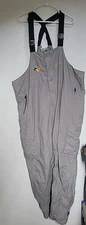 Bass Pro Shops Bone Dry Bibs Overalls Size 3XL Gray Hunting Fishing Outdoor