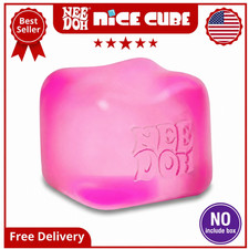 Schylling NeeDoh Nice Cube Pink Sensory Stress Fidget Toy Super Squishy