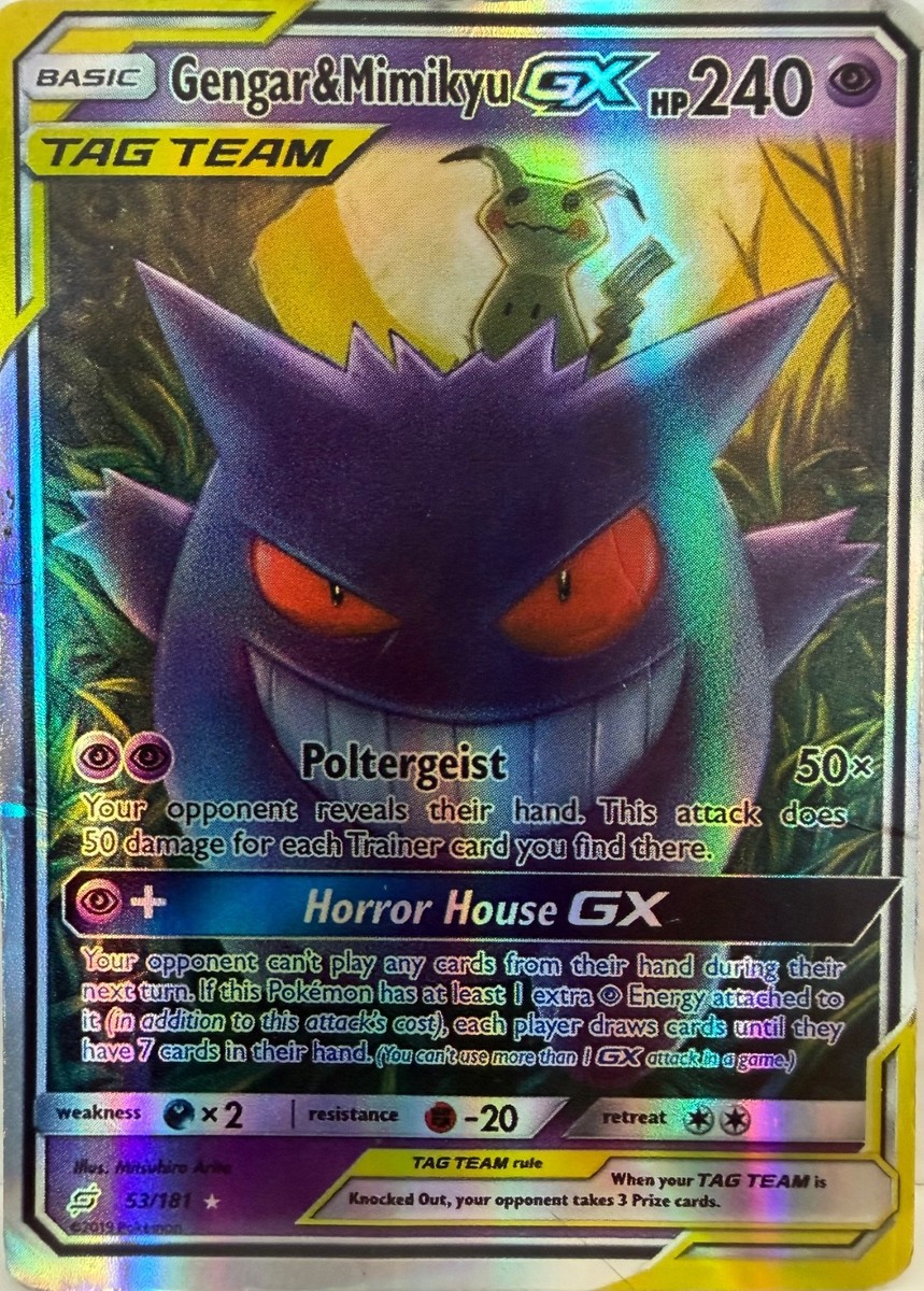 Gengar & Mimikyu GX 53/181 Sm-Team Up Holo | eBay