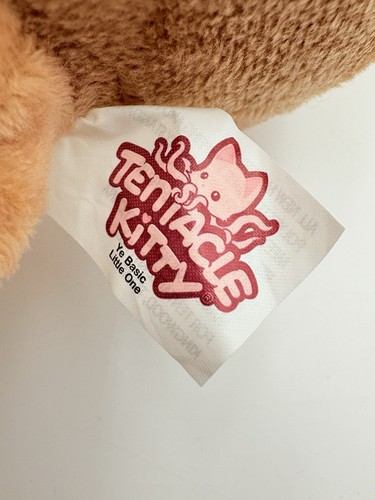 Peluche Tentacle Kitty Ye Basic Little One mini peluche etichette marrone Kawaii 6" - Foto 7 di 10
